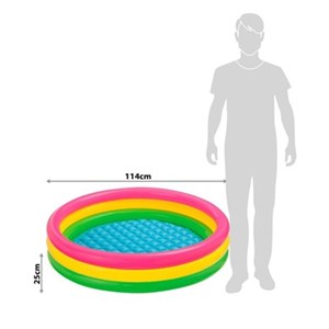 استخر بادی قطر 114 سانتیمتری کف بادی اینتکس _اسباب بازی ورزشی